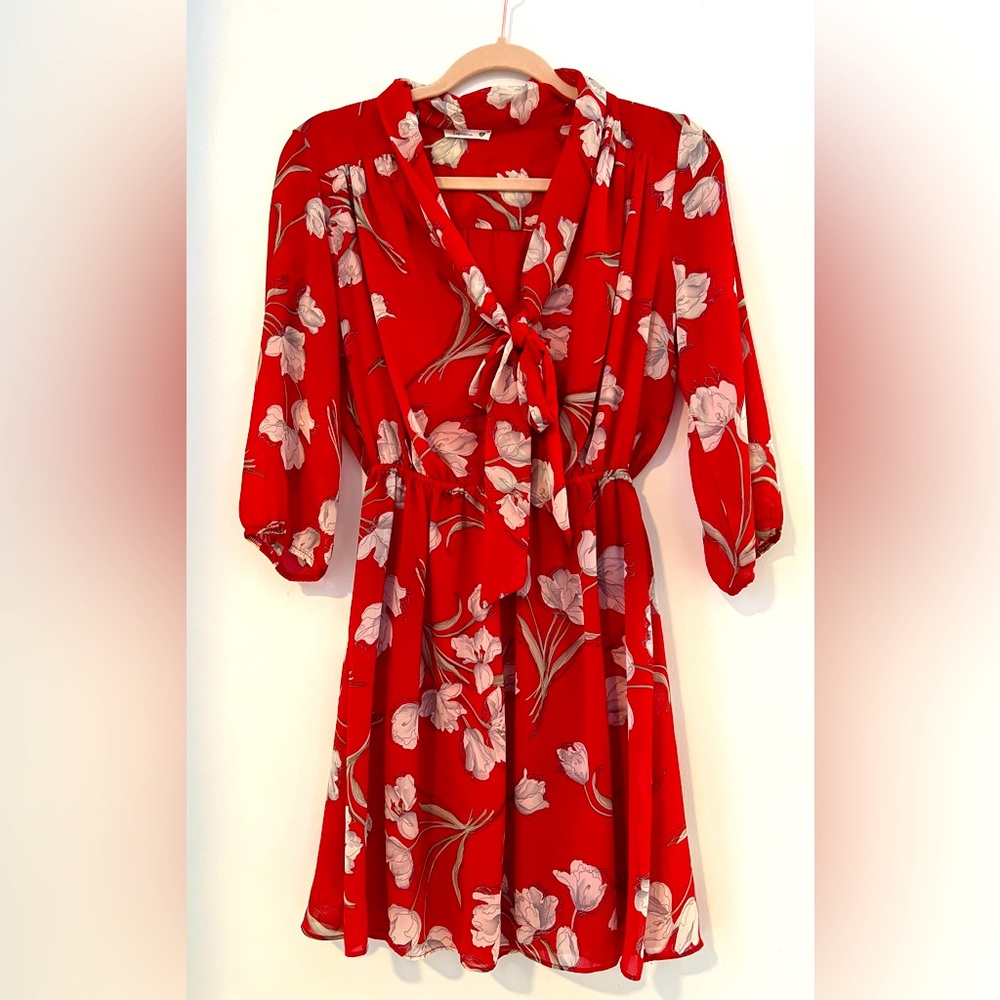 Red Floral Soprano Dress | Size S